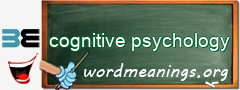 WordMeaning blackboard for cognitive psychology
